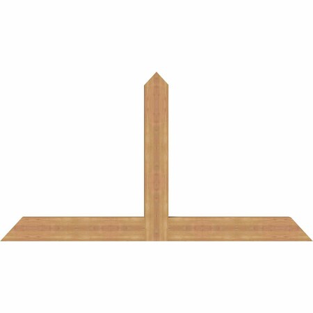 Ekena Millwork Portland Timber Gable Bracket, Western Red Cedar, 72"W x 39"H x 3 1/2"D x 5 1/2"F, 13/12 Pitch GBW072X39X0406POR00SWR